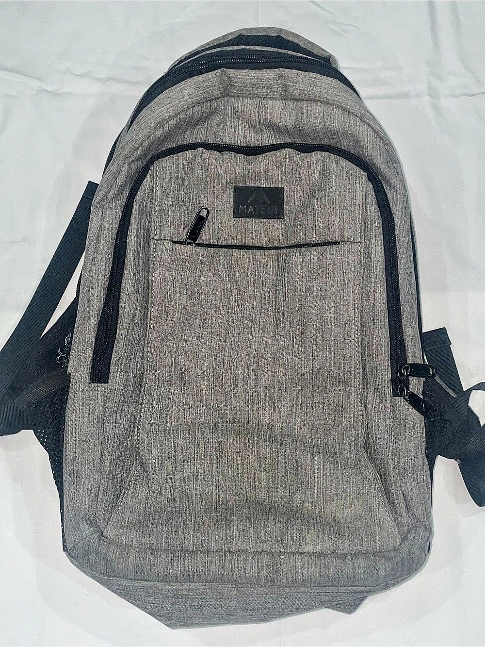 Matein Gray & Black Backpack - Picture 2 of 14